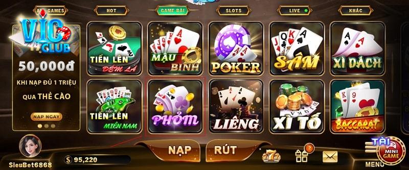 Đôi nét về game đánh bài phỏm Vicclub