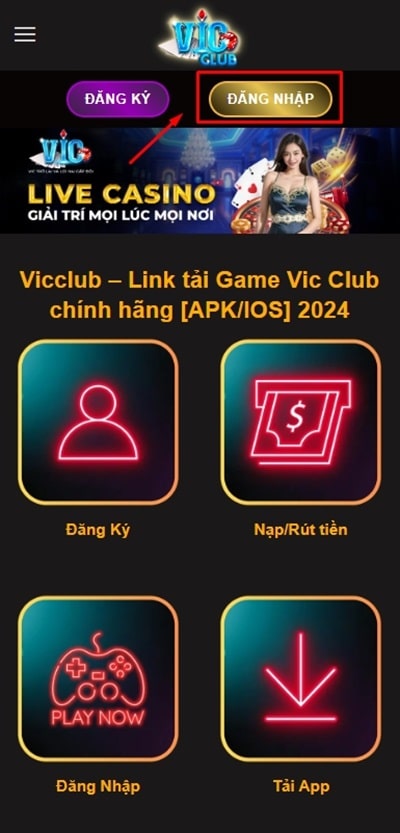 Tải app tại Vicclub.bio để đảm bảo an toàn