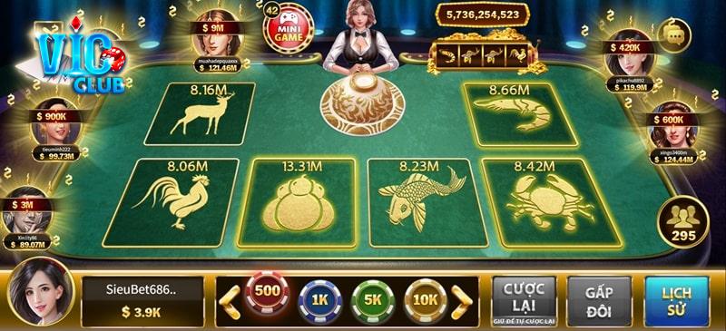 Bí kíp chơi game bầu cua Vicclub dễ thắng