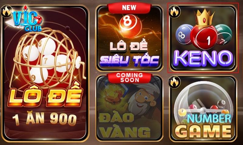 Khám phá game xổ số Keno Vicclub