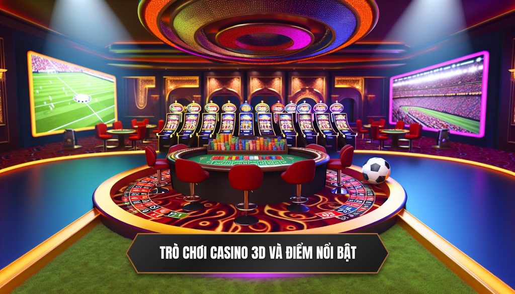 Trò chơi casino 3D và điểm nổi bật